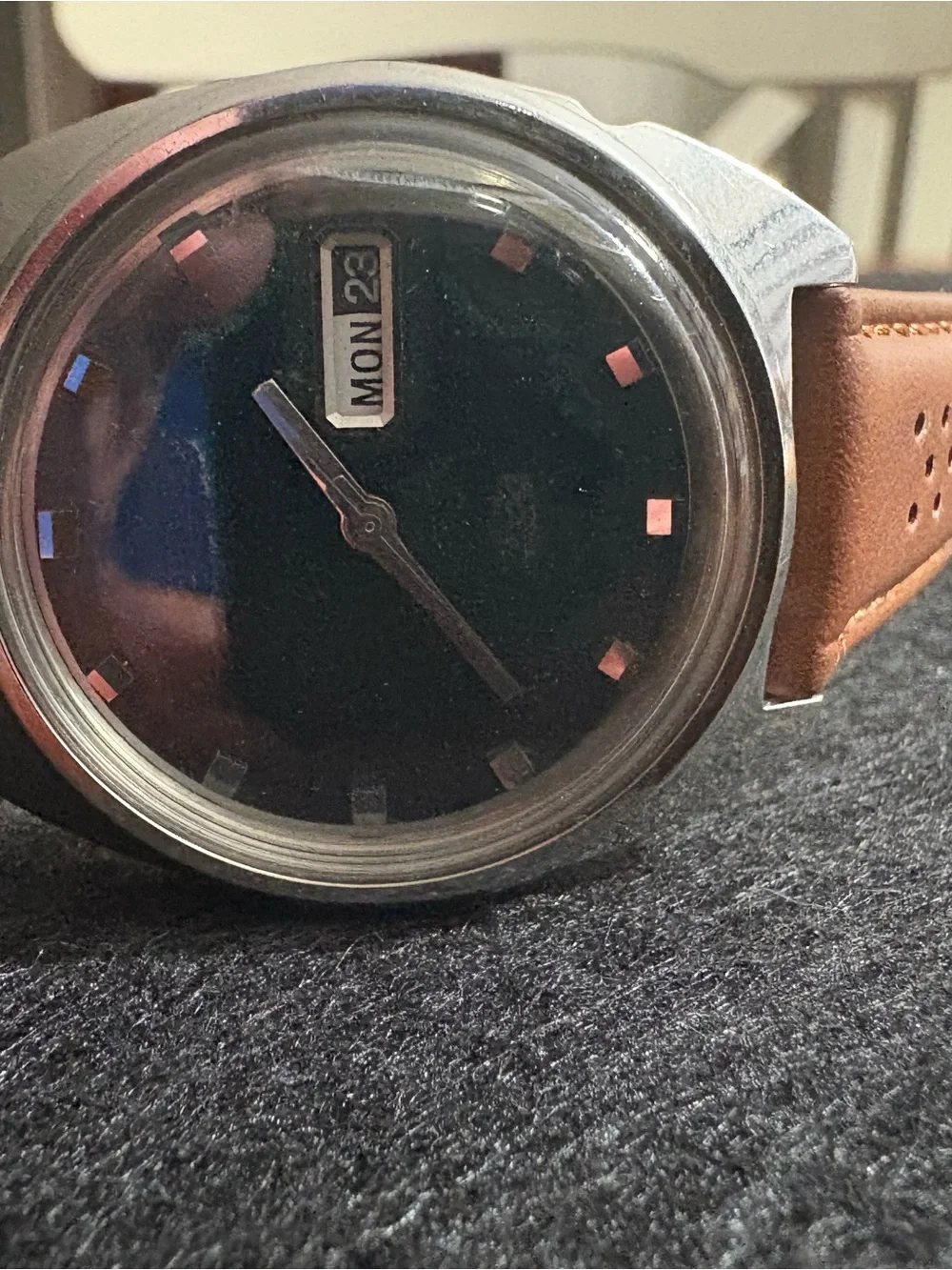 Vintage June 1968 Seiko DX Automatic(Ref. 6119-8100) Emerald Green Sunburst Dial